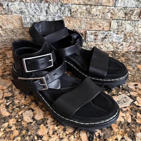 RAG & BONE Shiloh Ankle Strap Sandal in Sterling - Picture 3 of 9